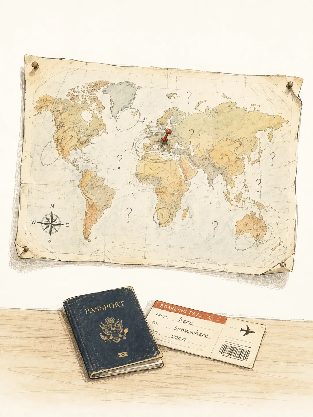 World Map Pin